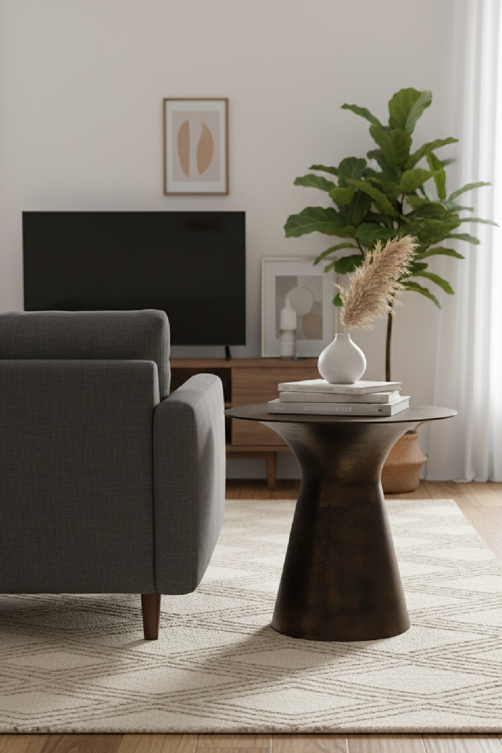   Bronze Outdoor Side Table | Oroa.com
