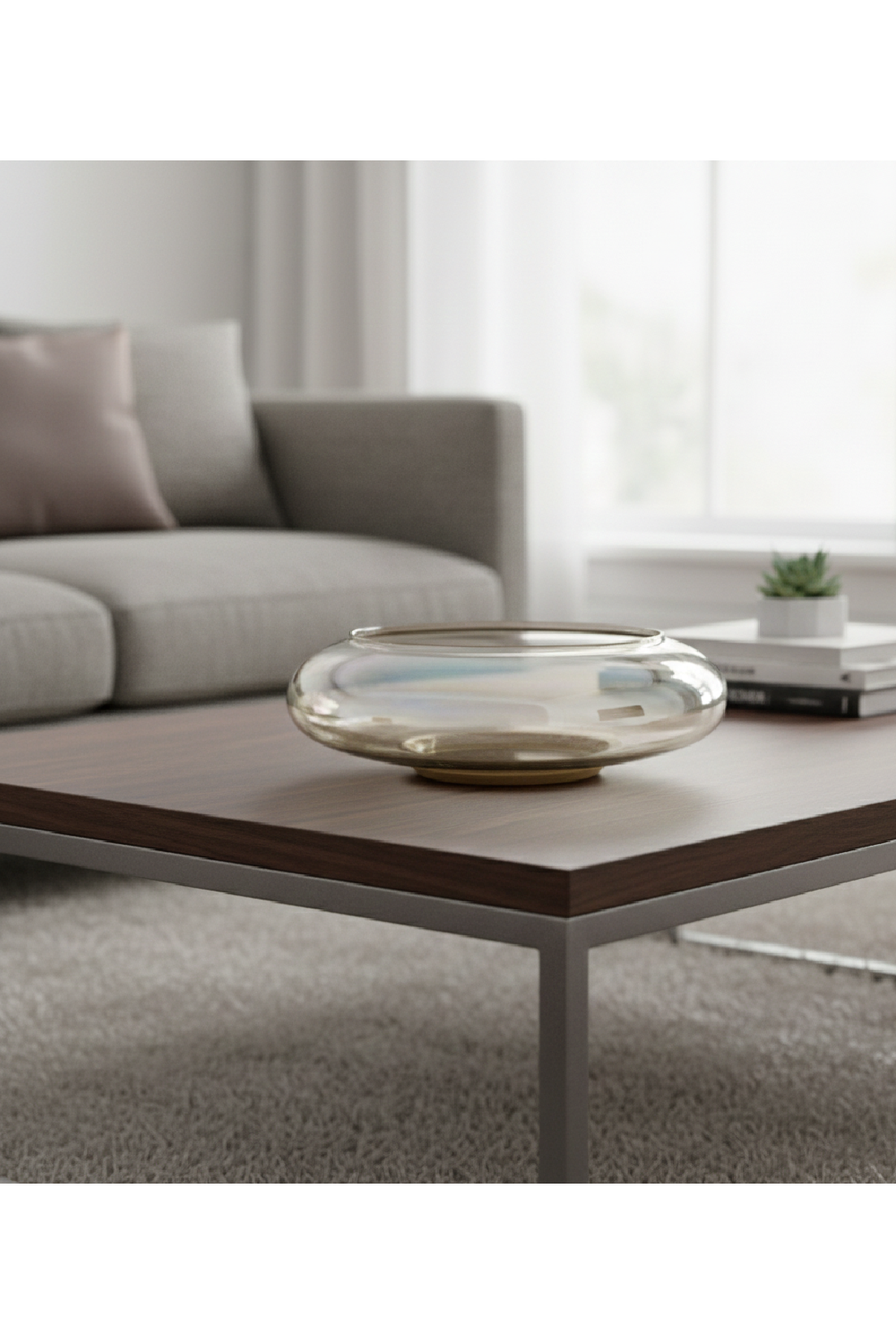   Modern European furniture - Smoky Brown Glass Bowl - www.oroa.com | Oroa.com