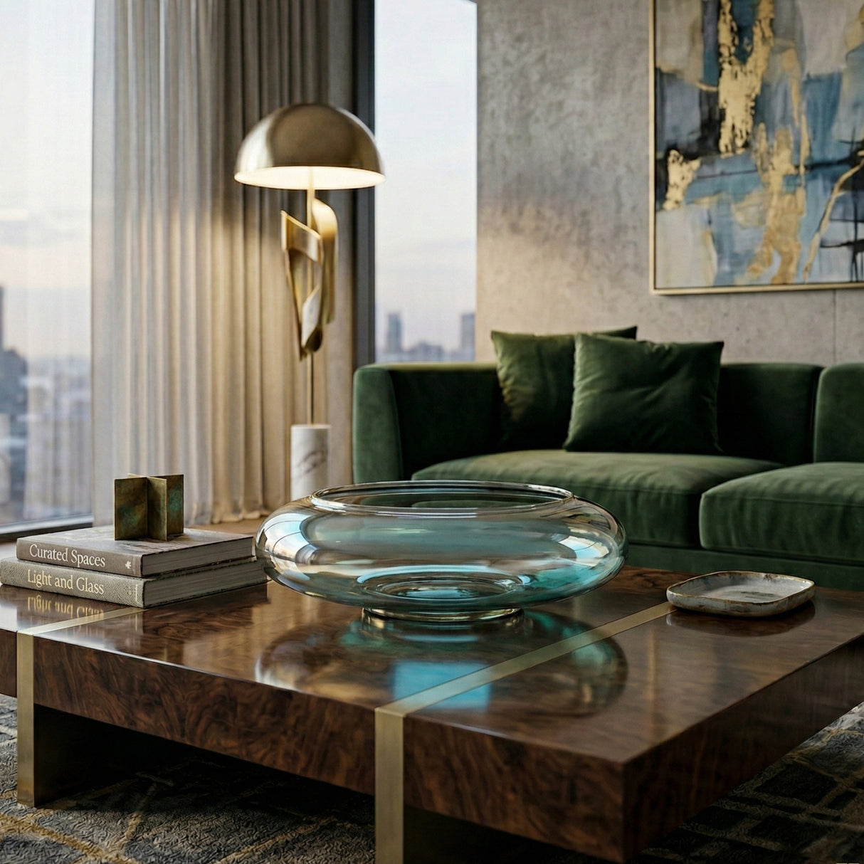   Modern European furniture - Smoky Brown Glass Bowl - www.oroa.com | Oroa.com
