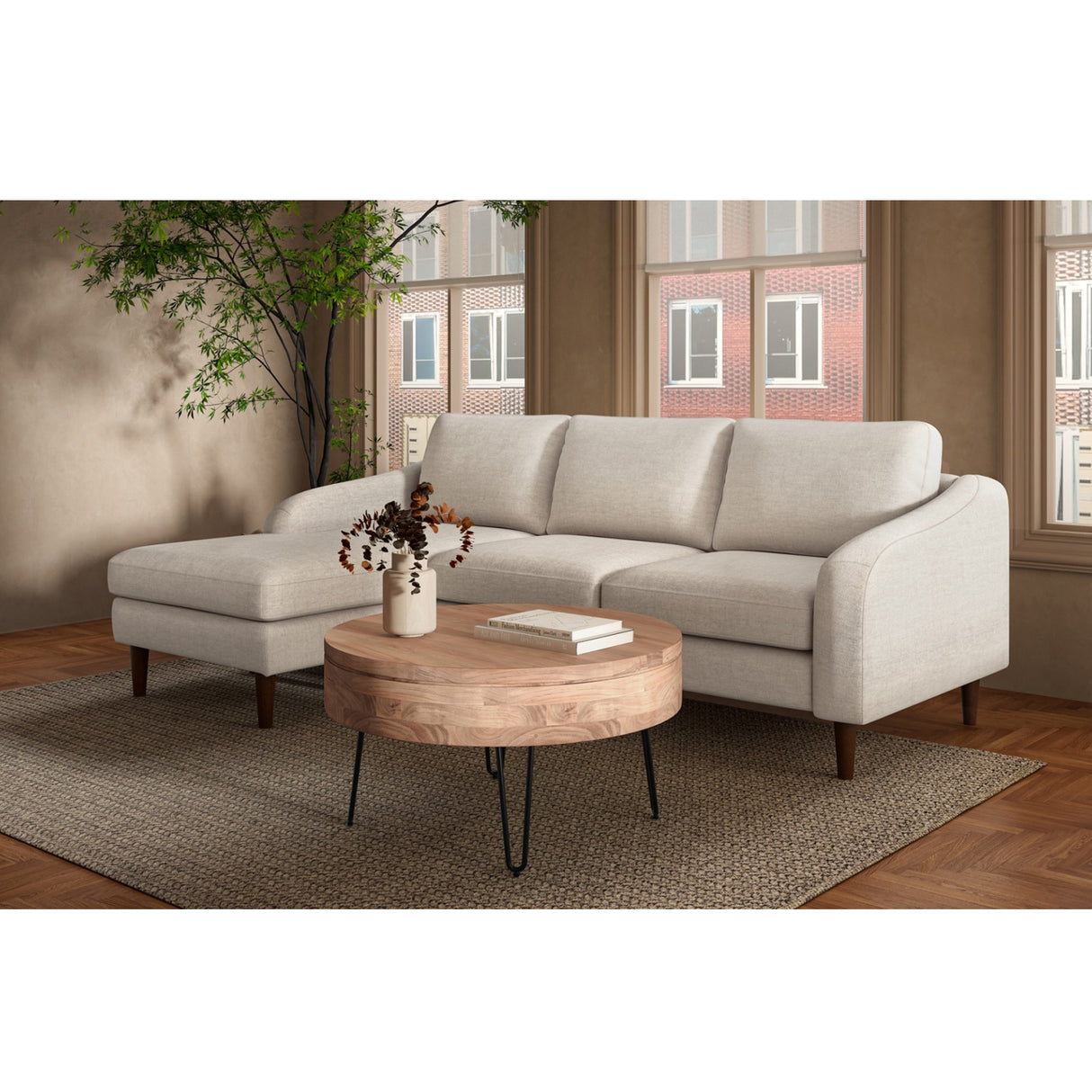   Modern European furniture - Fabric Sectional Sofa - www.oroa.com | Oroa.com