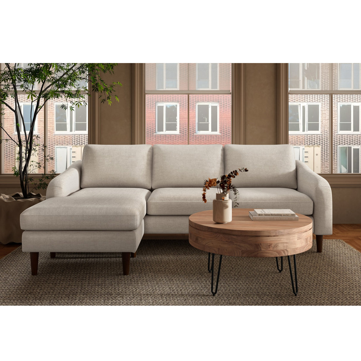   Modern European furniture - Fabric Sectional Sofa - www.oroa.com | Oroa.com
