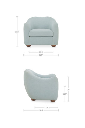   Modern European furniture - Sloped-Arm Accent Chair - www.oroa.com | Oroa.com
