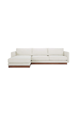   Modern European furniture - White Left Sectional Sofa - www.oroa.com | Oroa.com