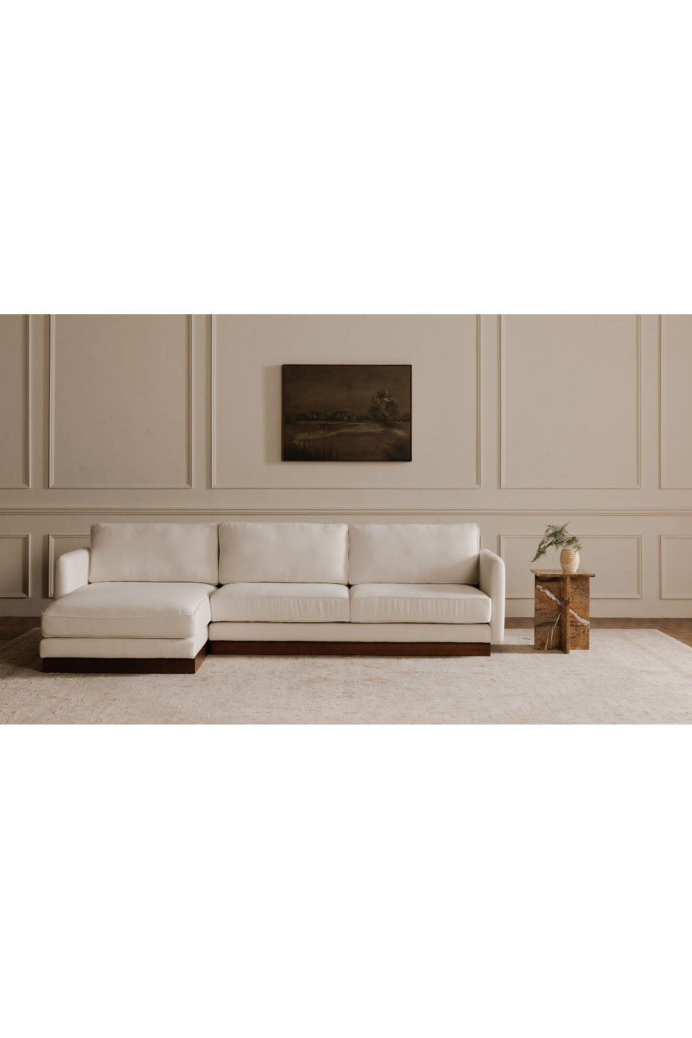   Modern European furniture - White Left Sectional Sofa - www.oroa.com | Oroa.com