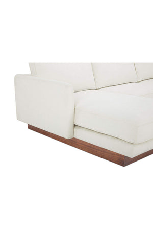   Modern European furniture - White Left Sectional Sofa - www.oroa.com | Oroa.com