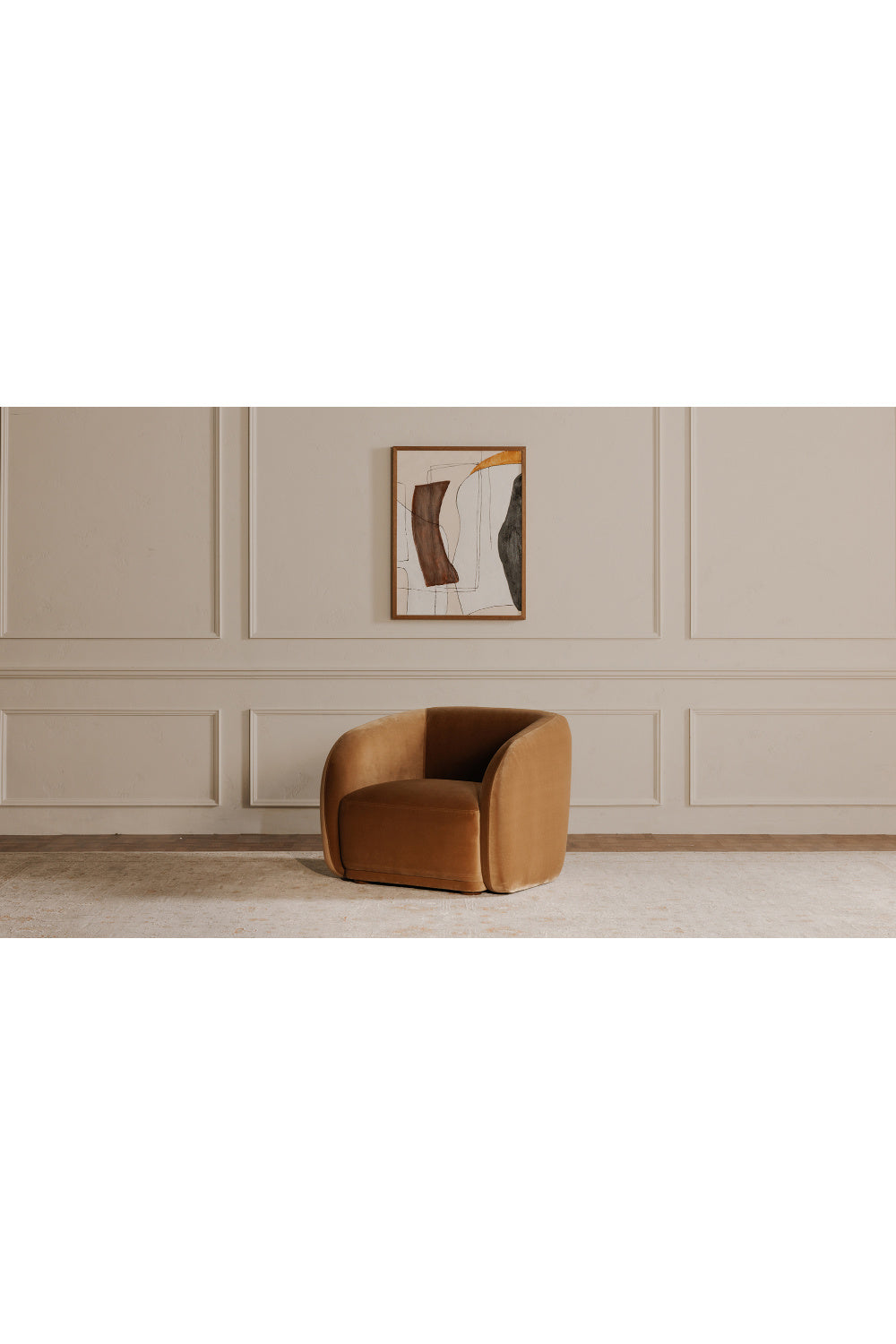   Modern European furniture - Curved Back Accent Chair - www.oroa.com | Oroa.com