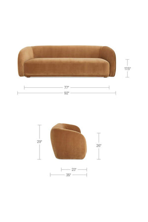   Modern European furniture - Curved Back Sofa - www.oroa.com | Oroa.com