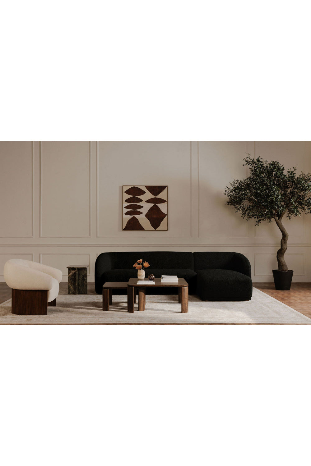   Modern European furniture - Curved Back Sectional Sofa - www.oroa.com | Oroa.com