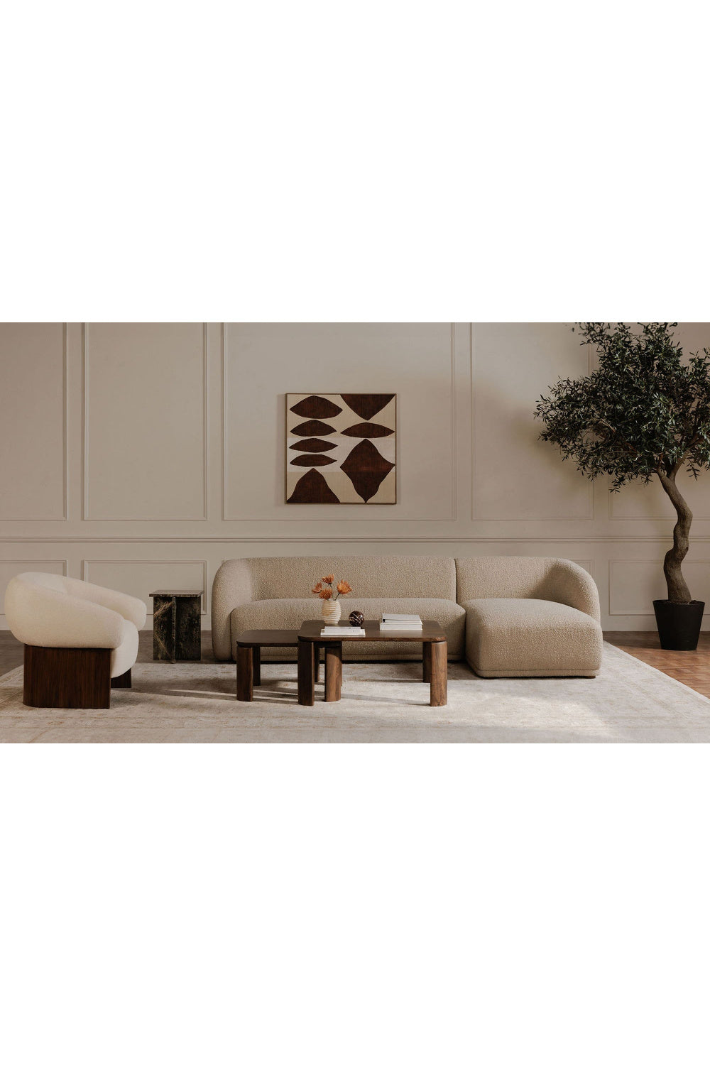   Modern European furniture - Curved Back Sectional Sofa - www.oroa.com | Oroa.com