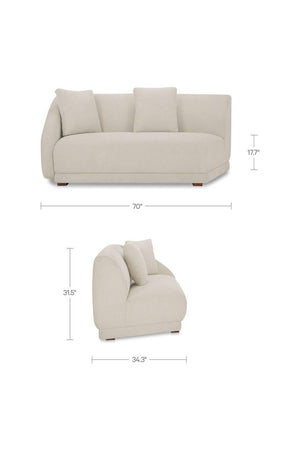   Modern European furniture - Gray Modular Lounge Chair - www.oroa.com | Oroa.com