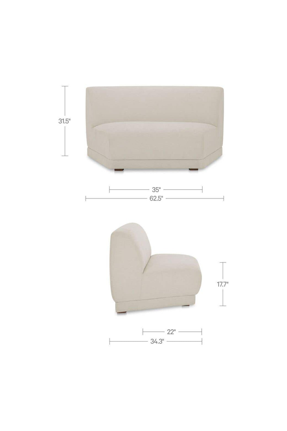   Modern European furniture - Gray Modular Lounge Chair - www.oroa.com | Oroa.com