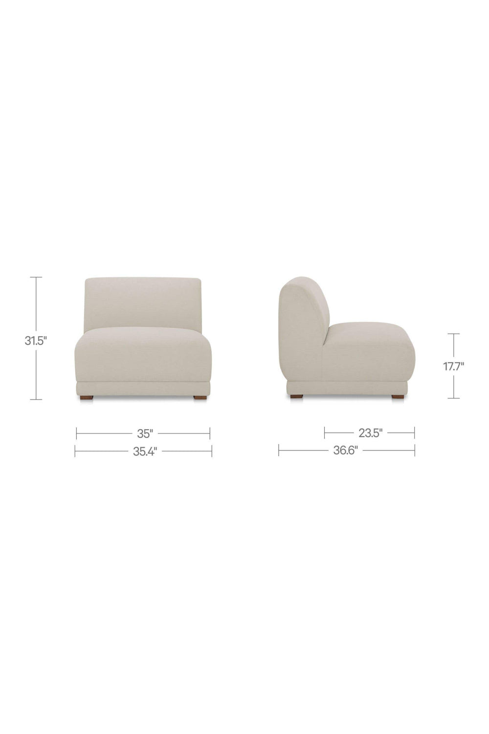   Modern European furniture - Gray Modular Lounge Chair - www.oroa.com | Oroa.com