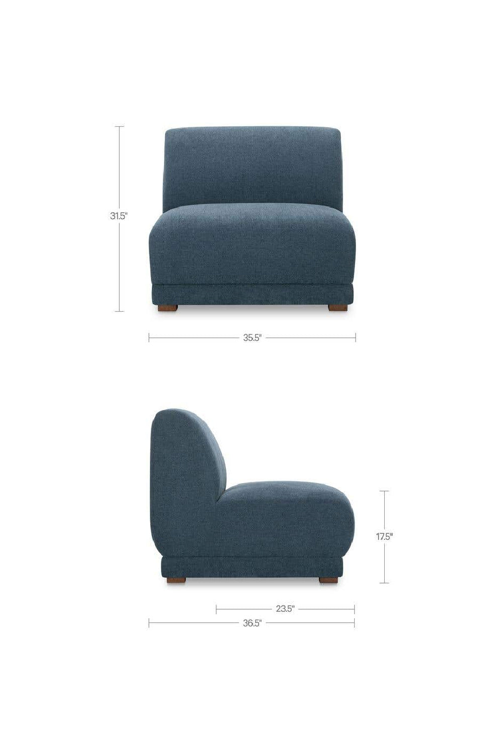  Modern European furniture - Blue Modular Lounge Chair - www.oroa.com | Oroa.com