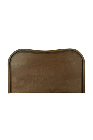   Modern European furniture - Brown Wave Headboard Bed - www.oroa.com | Oroa.com