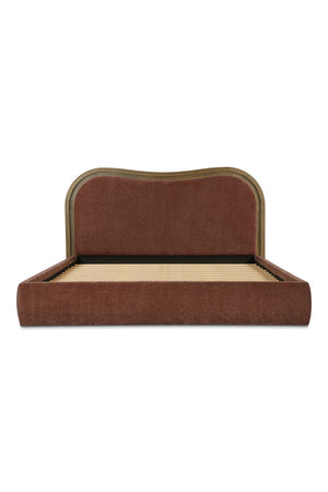  Modern European furniture - Brown Wave Headboard Bed - www.oroa.com | Oroa.com
