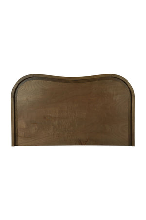   Modern European furniture - Brown Wave Headboard Bed - www.oroa.com | Oroa.com