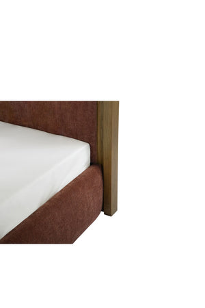   Modern European furniture - Brown Wave Headboard Bed - www.oroa.com | Oroa.com