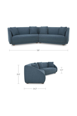   Modern European furniture - Contemporary Modular 2-Piece Sofa - www.oroa.com | Oroa.com