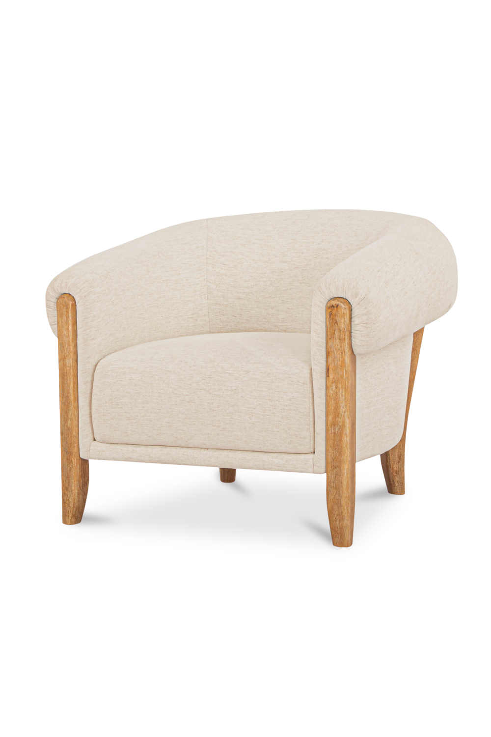   Modern European furniture - White Tub-Style Accent Chair - www.oroa.com | Oroa.com