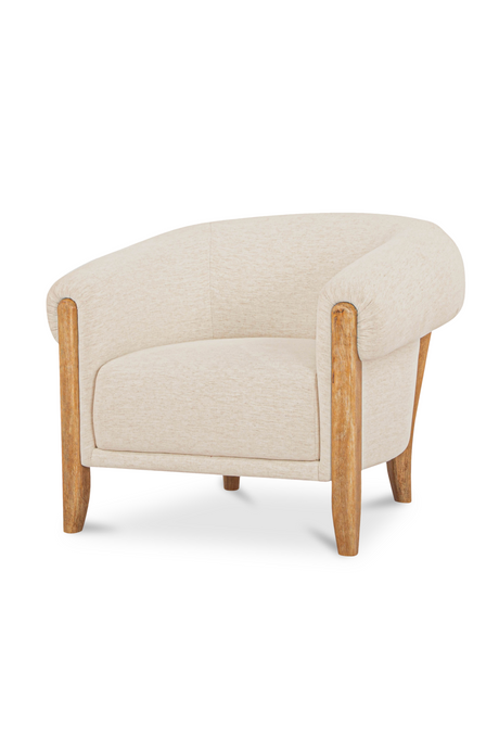   Modern European furniture - White Tub-Style Accent Chair - www.oroa.com | Oroa.com