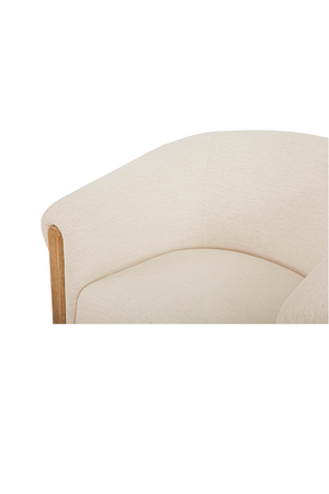  Modern European furniture - White Tub-Style Accent Chair - www.oroa.com | Oroa.com
