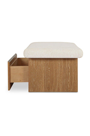   Modern European furniture - Chenille Storage Bench - www.oroa.com | Oroa.com