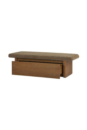   Modern European furniture - Chenille Storage Bench - www.oroa.com | Oroa.com