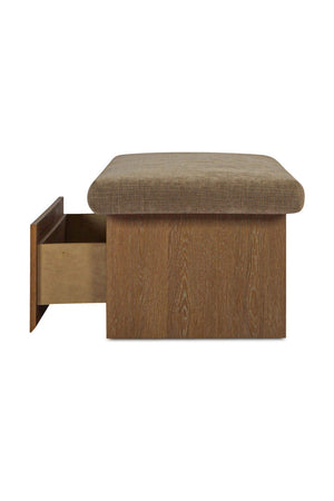   Modern European furniture - Chenille Storage Bench - www.oroa.com | Oroa.com