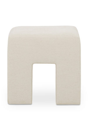   Modern European furniture - Linen Blend Square Stool - www.oroa.com | Oroa.com