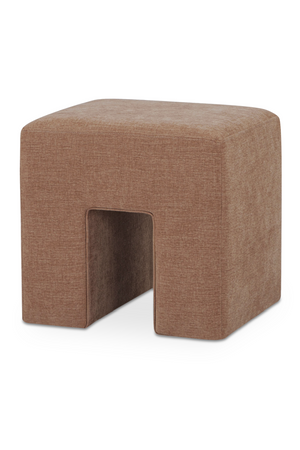   Modern European furniture - Linen Blend Square Stool - www.oroa.com | Oroa.com