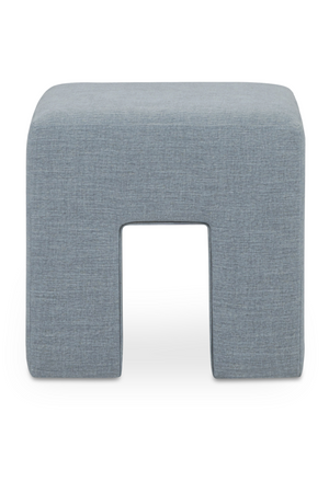   Modern European furniture - Linen Blend Square Stool - www.oroa.com | Oroa.com