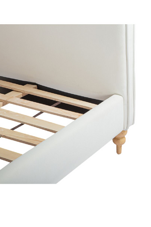   Modern European furniture - Wavy Design Cream Bed - www.oroa.com | Oroa.com