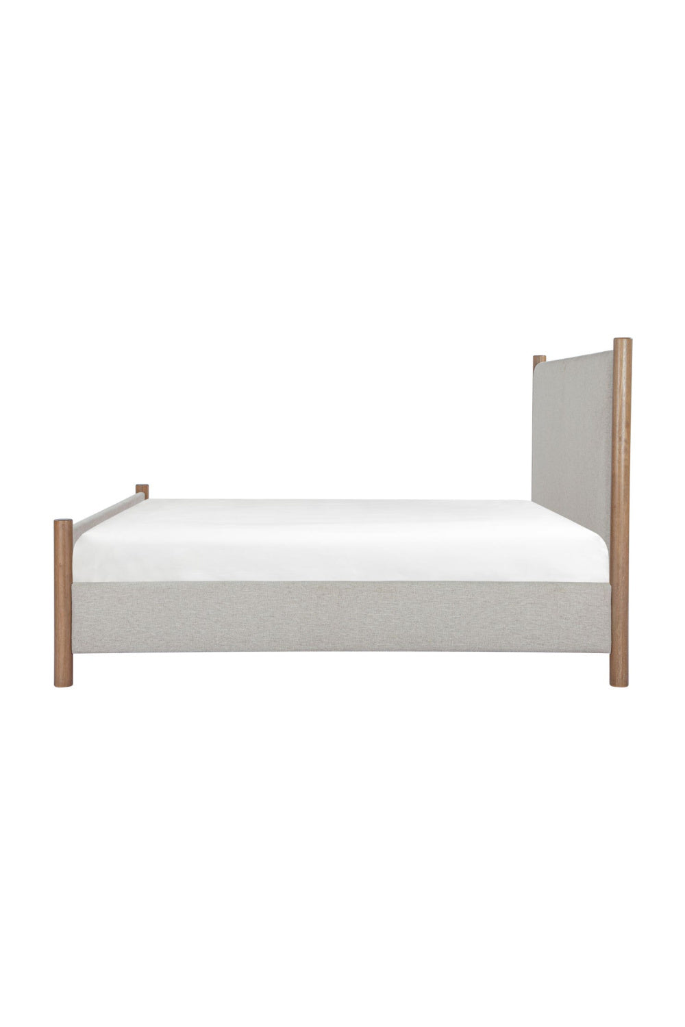  Modern European furniture - Rubberwood Framed Beige Bed - www.oroa.com | Oroa.com