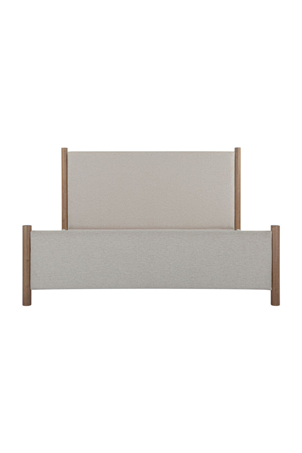   Modern European furniture - Rubberwood Framed Beige Bed - www.oroa.com | Oroa.com