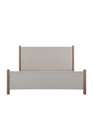   Modern European furniture - Rubberwood Framed Beige Bed - www.oroa.com | Oroa.com