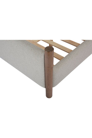   Modern European furniture - Rubberwood Framed Beige Bed - www.oroa.com | Oroa.com