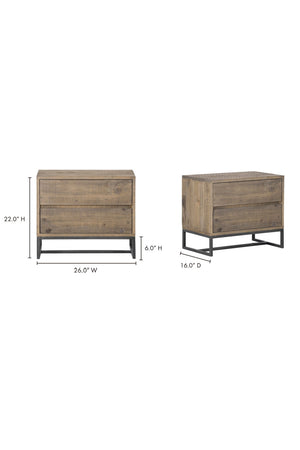   Modern European furniture - Rustic Modern Nightstand - www.oroa.com | Oroa.com