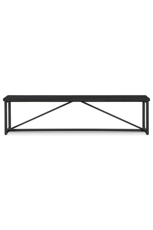   Modern European furniture - Black Pine Wood Bench - www.oroa.com | Oroa.com