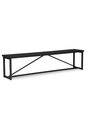   Modern European furniture - Black Pine Wood Bench - www.oroa.com | Oroa.com