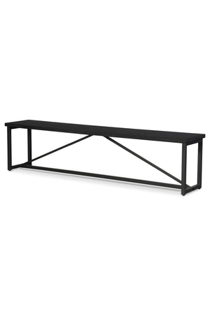   Modern European furniture - Black Pine Wood Bench - www.oroa.com | Oroa.com