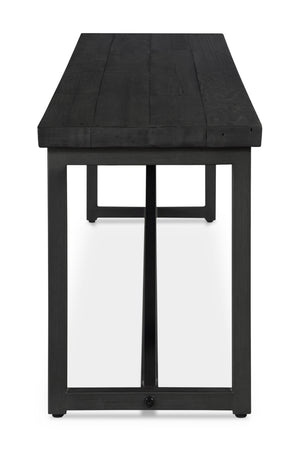   Modern European furniture - Black Pine Wood Bench - www.oroa.com | Oroa.com