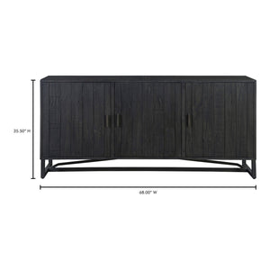   Modern European furniture - Slatted Pine 3-Door Sideboard - www.oroa.com | Oroa.com