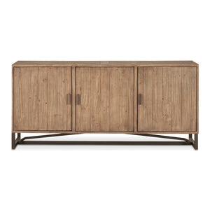  Modern European furniture - Slatted Pine 3-Door Sideboard - www.oroa.com | Oroa.com