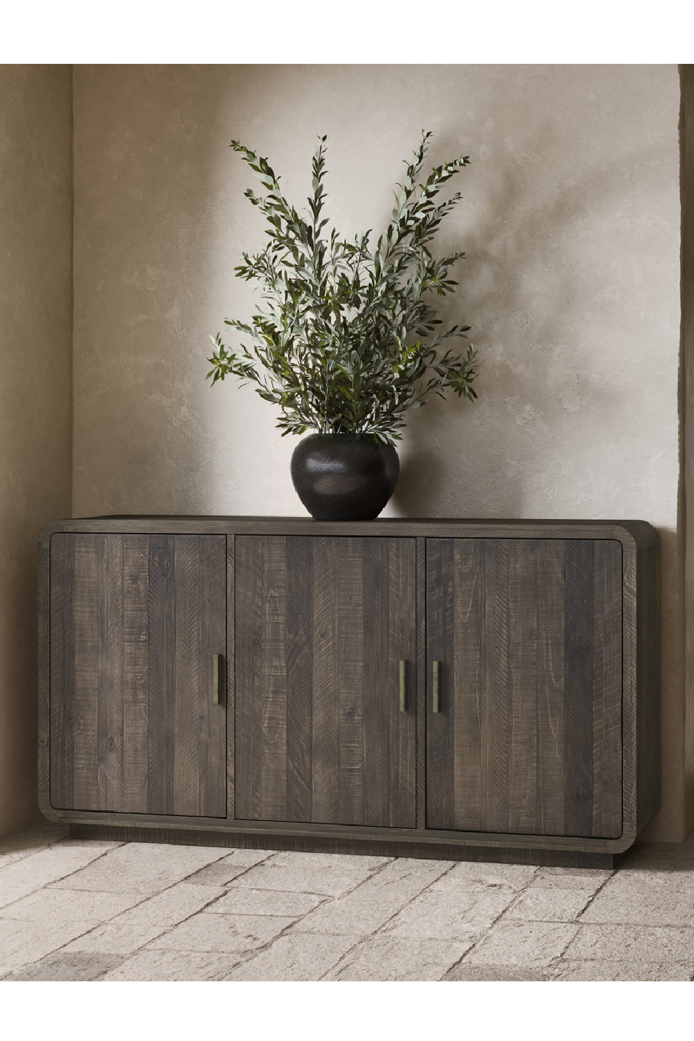   Modern European furniture - Matte Pine 3-Door Sideboard - www.oroa.com | Oroa.com