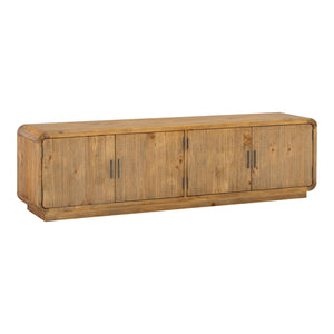   Modern European furniture - Rustic Pine 4-Door Media Cabinet - www.oroa.com | Oroa.com