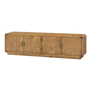   Modern European furniture - Rustic Pine 4-Door Media Cabinet - www.oroa.com | Oroa.com