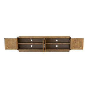   Modern European furniture - Rustic Pine 4-Door Media Cabinet - www.oroa.com | Oroa.com