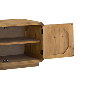   Modern European furniture - Rustic Pine 4-Door Media Cabinet - www.oroa.com | Oroa.com
