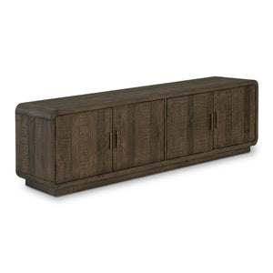  Modern European furniture - Rustic Pine 4-Door Media Cabinet - www.oroa.com | Oroa.com