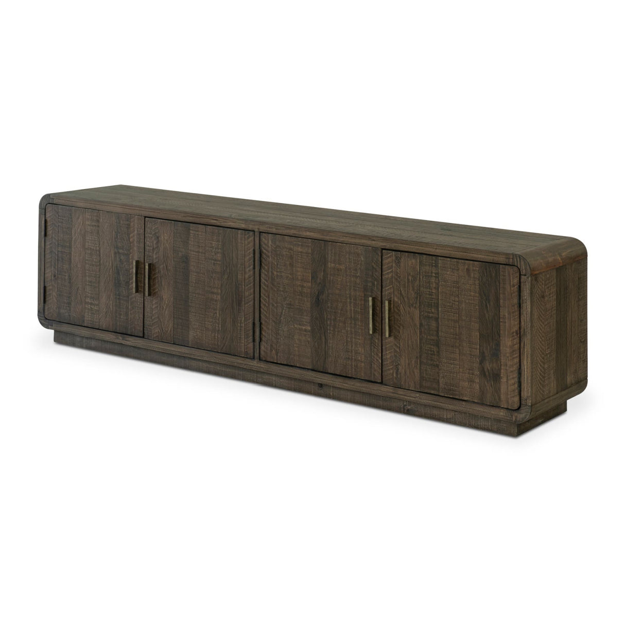   Modern European furniture - Rustic Pine 4-Door Media Cabinet - www.oroa.com | Oroa.com